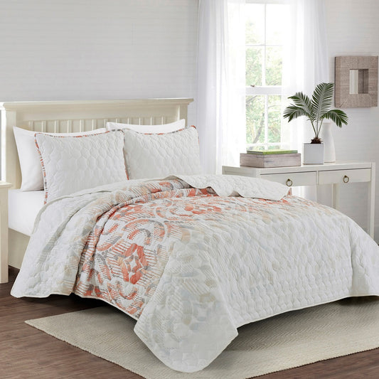 cottagecore bedspread in bedroom