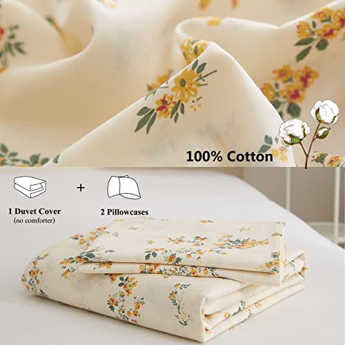 Cottagecore Twin Duvet Set made from 100$ cotton and include on duvet cover and two pillow cases