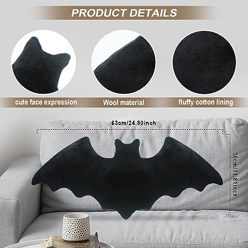 Bat Shaped Throw Pillow - Set of 2