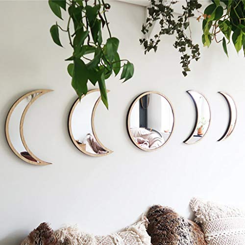 5 Piece Moon Phase Mirrors