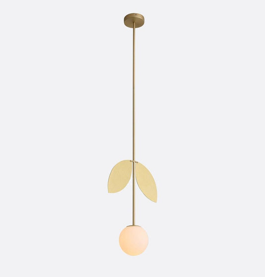 pendant lamp with flower details
