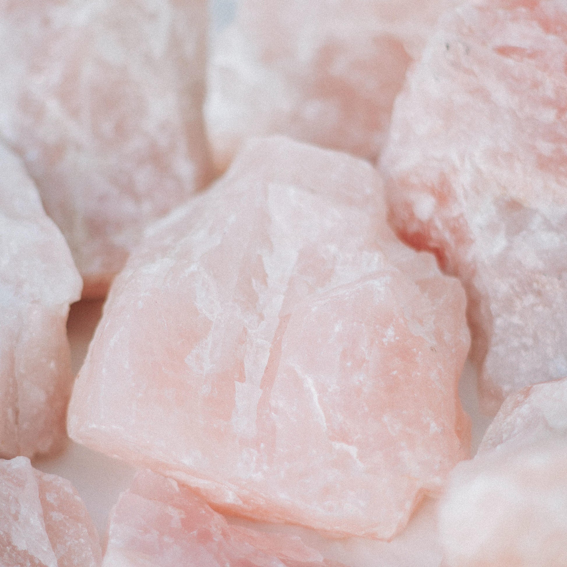 up close of gemstone diffuser rose quartz